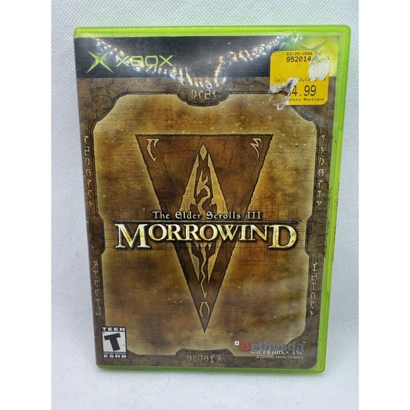The Elder Scrolls III: Morrowind - Xbox‎ - No manual - Picture 1 of 4